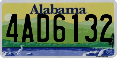 AL license plate 4AD6132