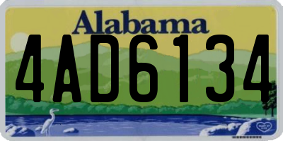 AL license plate 4AD6134