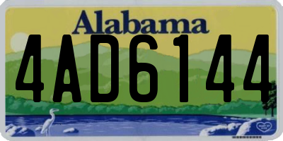 AL license plate 4AD6144