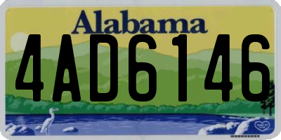 AL license plate 4AD6146