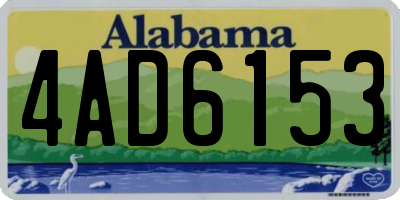 AL license plate 4AD6153