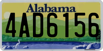 AL license plate 4AD6156