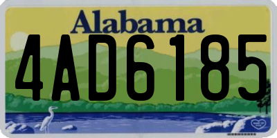 AL license plate 4AD6185