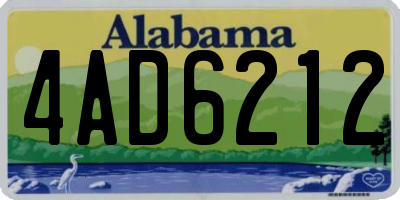 AL license plate 4AD6212