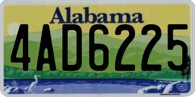 AL license plate 4AD6225