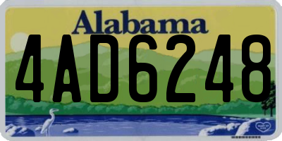 AL license plate 4AD6248