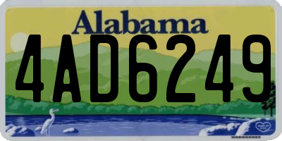 AL license plate 4AD6249