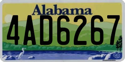 AL license plate 4AD6267