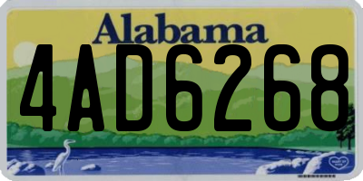 AL license plate 4AD6268