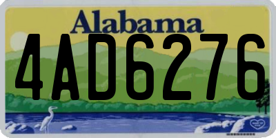 AL license plate 4AD6276