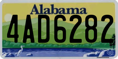 AL license plate 4AD6282