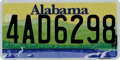 AL license plate 4AD6298
