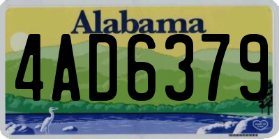 AL license plate 4AD6379