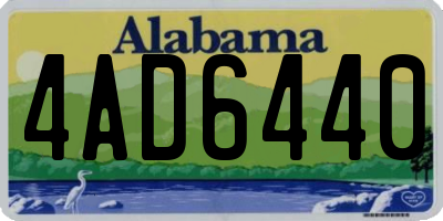 AL license plate 4AD6440