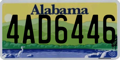 AL license plate 4AD6446