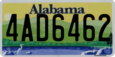 AL license plate 4AD6462