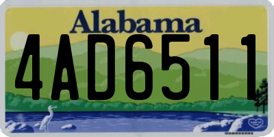 AL license plate 4AD6511