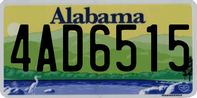AL license plate 4AD6515