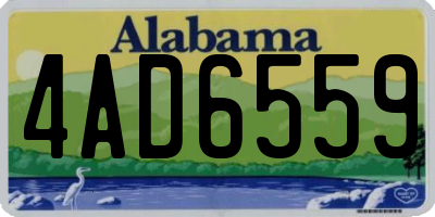 AL license plate 4AD6559