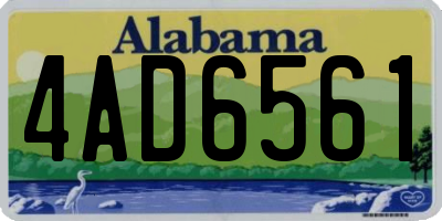 AL license plate 4AD6561