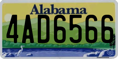 AL license plate 4AD6566