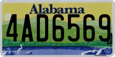AL license plate 4AD6569