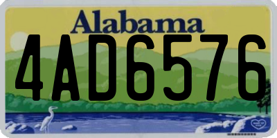 AL license plate 4AD6576