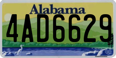 AL license plate 4AD6629