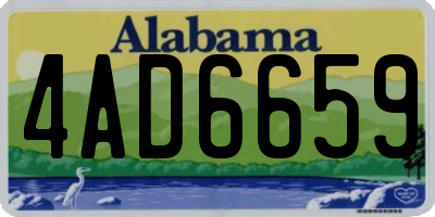 AL license plate 4AD6659