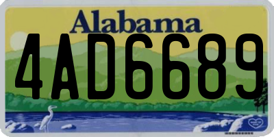 AL license plate 4AD6689
