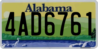 AL license plate 4AD6761
