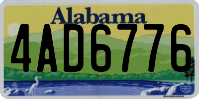 AL license plate 4AD6776