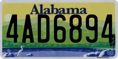 AL license plate 4AD6894