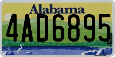 AL license plate 4AD6895