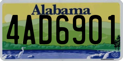 AL license plate 4AD6901