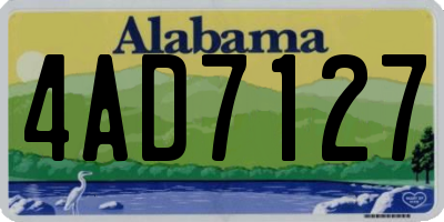 AL license plate 4AD7127
