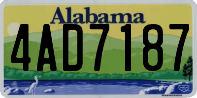 AL license plate 4AD7187