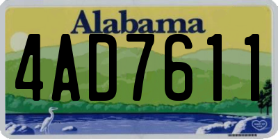 AL license plate 4AD7611