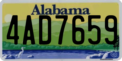 AL license plate 4AD7659