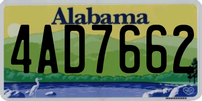AL license plate 4AD7662