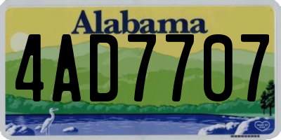 AL license plate 4AD7707