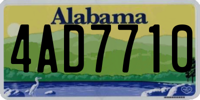 AL license plate 4AD7710