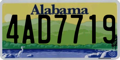 AL license plate 4AD7719