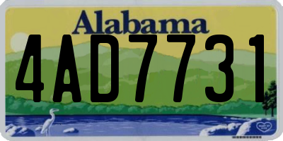 AL license plate 4AD7731