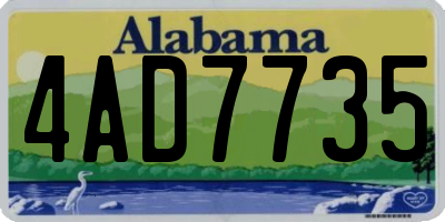 AL license plate 4AD7735