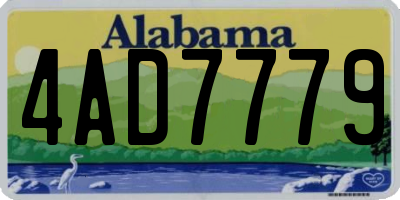 AL license plate 4AD7779