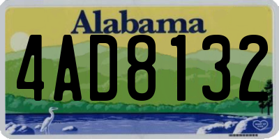 AL license plate 4AD8132
