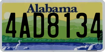 AL license plate 4AD8134