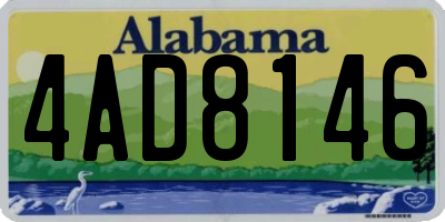 AL license plate 4AD8146