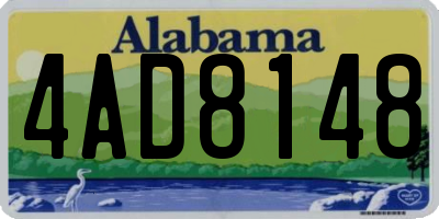 AL license plate 4AD8148